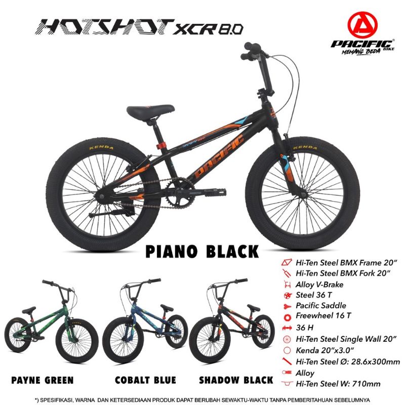 SEPEDA BMX 20 INCH PACIFIC HOTSHOT XCR 8.0 BAN JUMBO 3.0 ASLI ORIGINAL SURABAYA KREDIT CICILAN