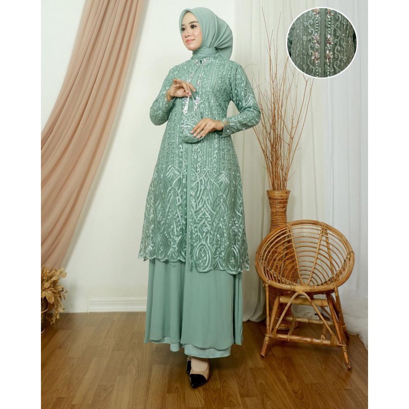 Gamis Cinderalla Terbaaru / Kebaya Modern Original Terbaru / Outfit Kekinian / Wisuda Pesta Kondangan / Fashion Muslimah