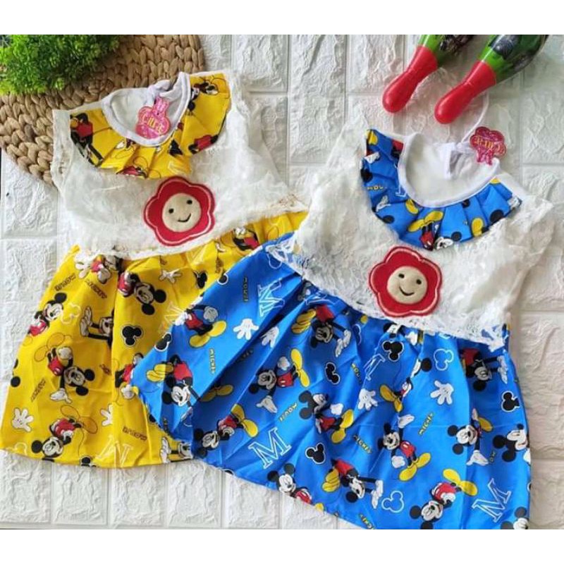 Dress anak 3-5 tahun bunga matahari