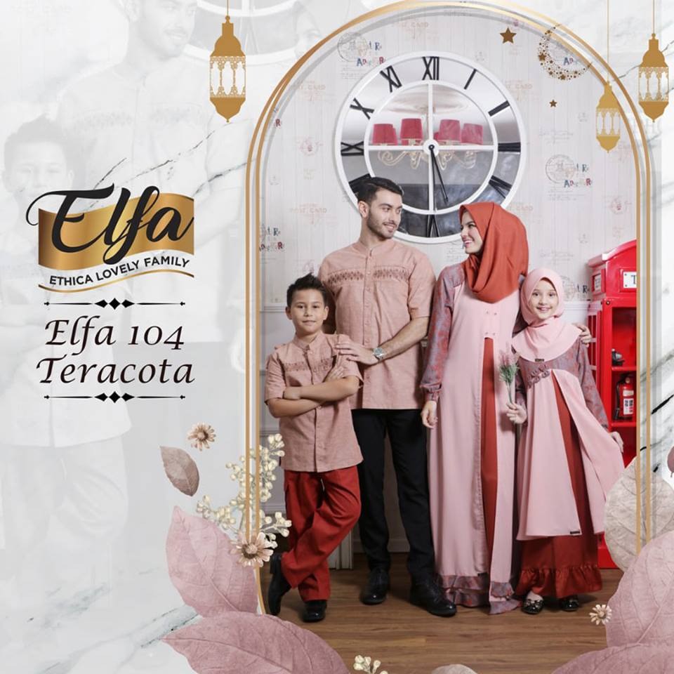 Elfa 104 Teracota by Ethica (Anak) Baju Gamis Anak Kagumi Kids 37 dan Koko Kahfi Kids 59 Bahan Mars