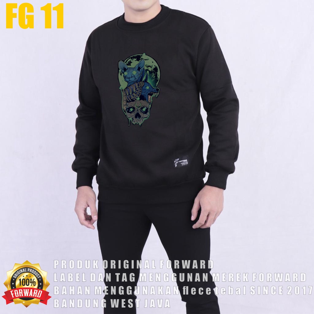FORWARDSYSTEM Sweater Sweatshirt Crewneck Jumper Unisex Soft Fleece Size M L XL FG11