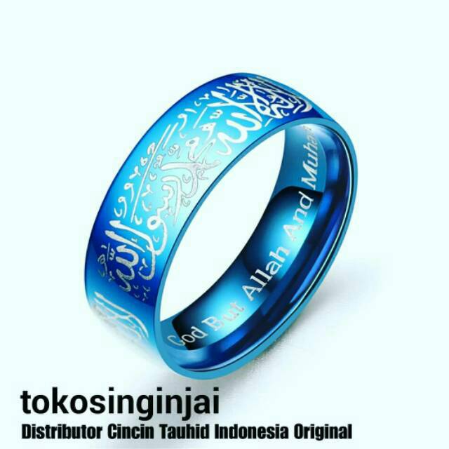  Cincin  Tauhid Original KHUSUS color blue GREAT A Muslim 