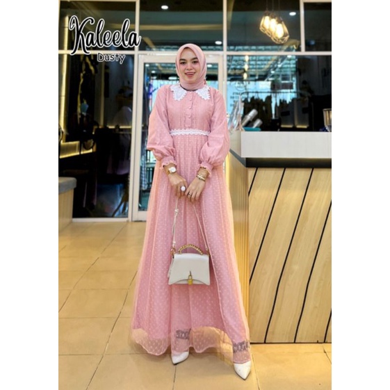 KALEELA Gamis pesta muslimah