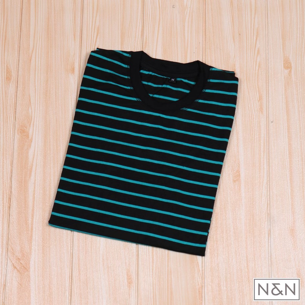 Grosir Kaos Polos STRIPE Baju Polos Salur Garis Garis Pria Wanita - KAOS STRIPE