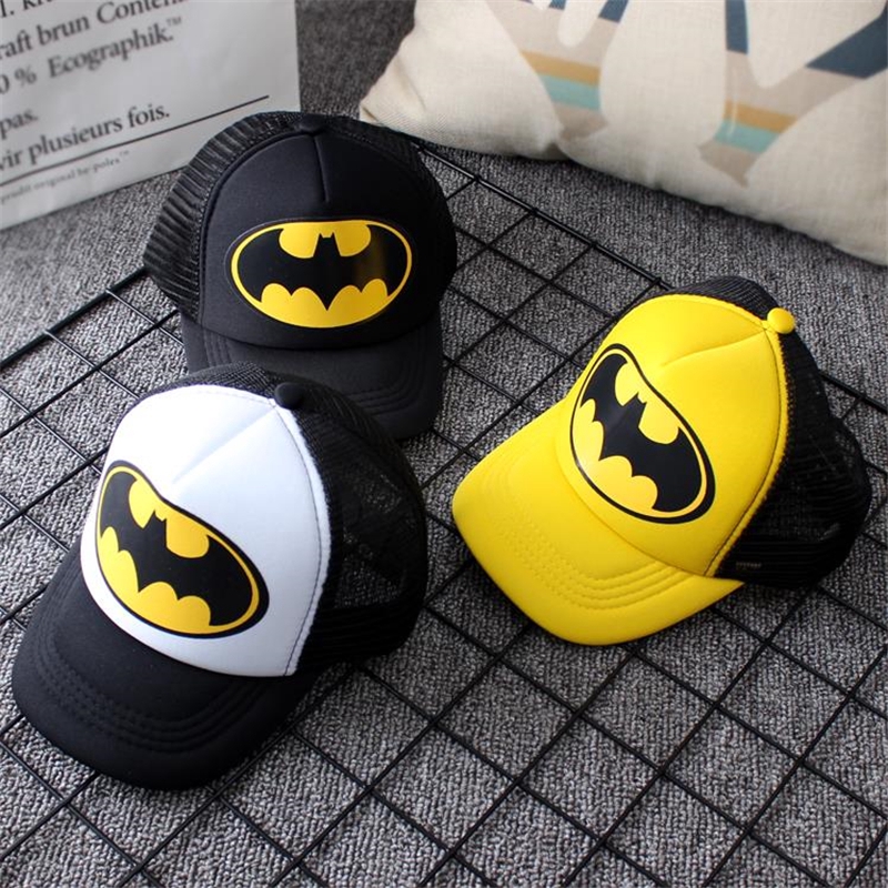 Topi Baseball Adjustable Motif Batman Untuk Anak Laki-Laki  Perempuan 2-7 Tahun