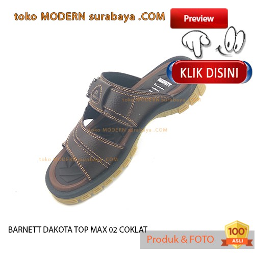 BARNETT DAKOTA TOP MAX 02 COKLAT sandal pria sandal selop