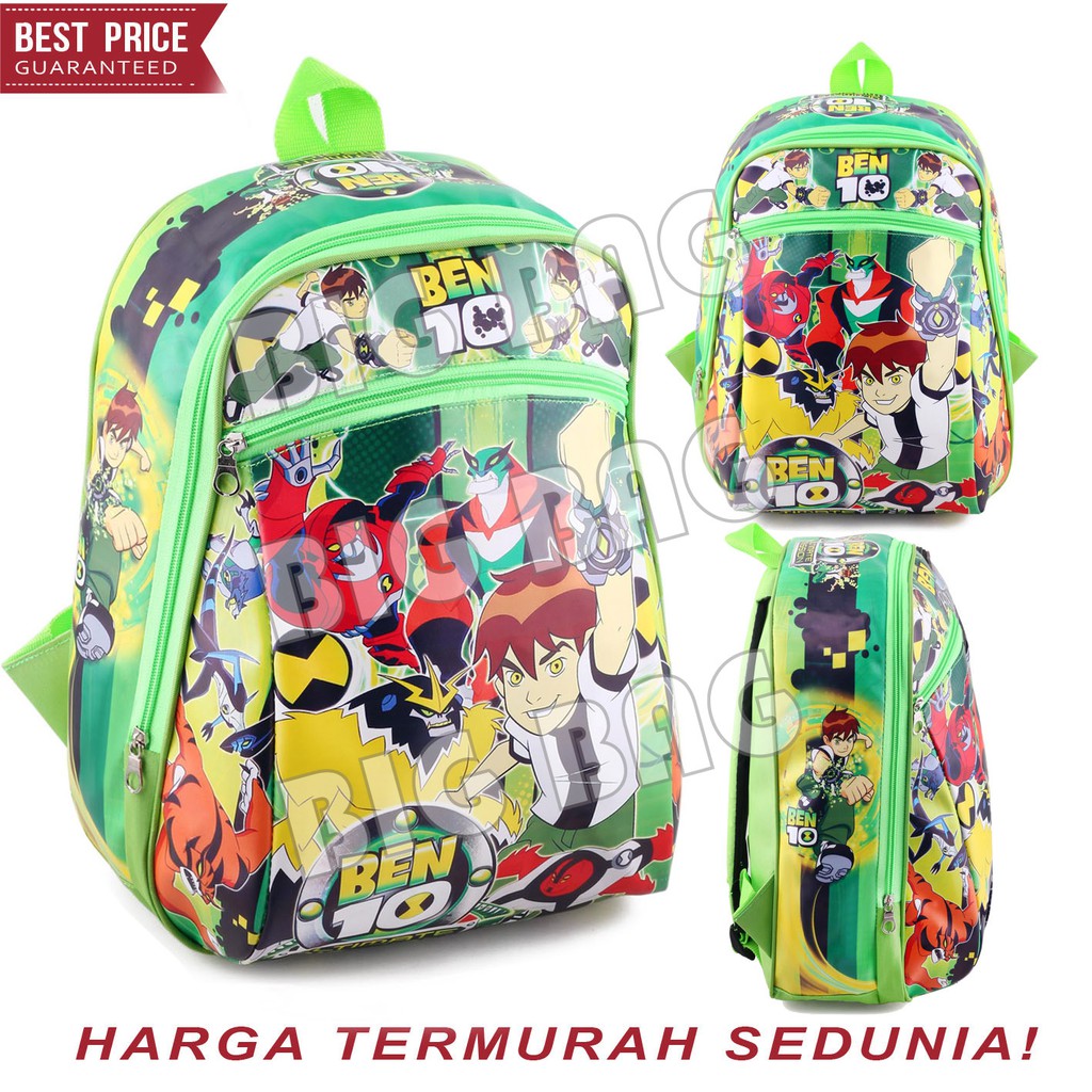 Tas Ransel Anak Karakter - BEN 10 - TOBOT -HULK Tas Ransel Sekolah Anak - Anti Air - BUNCIT