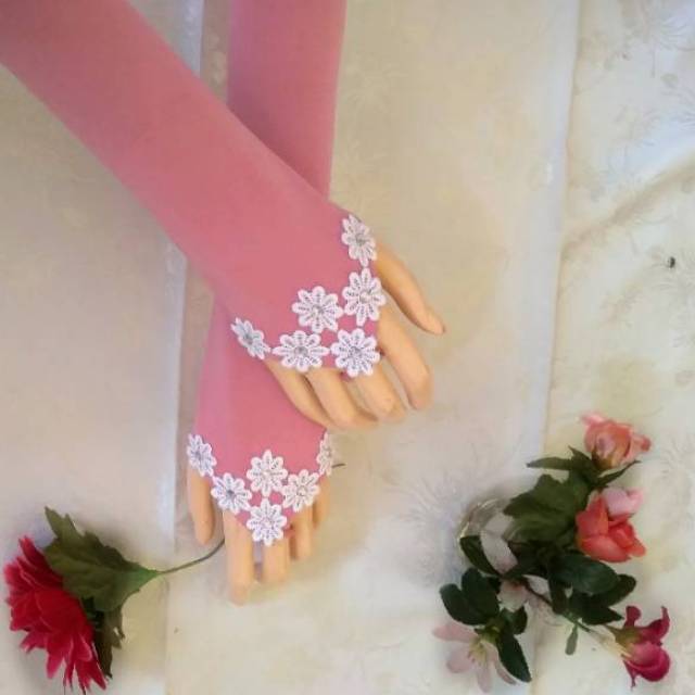 MANSET TANGAN/HANDSOCK FLOWER FULL/HANDSOCK CINCIN