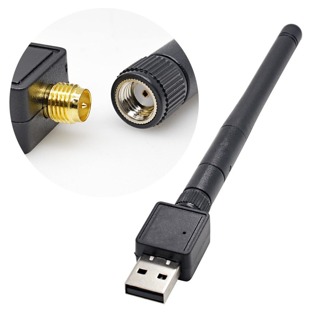 WIRELESS USB ADAPTER (300MBPS) USB WIFI + ANTENNA