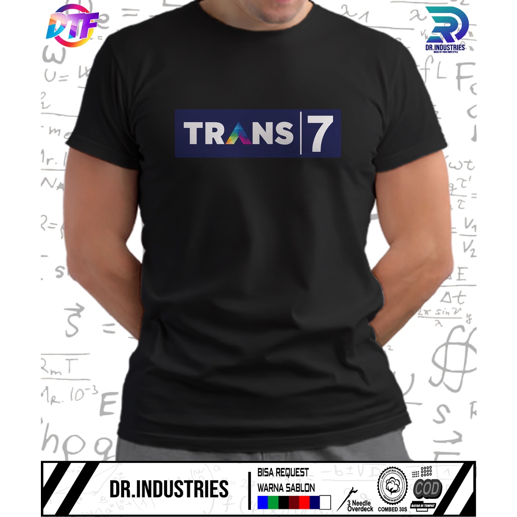Kaos Trans7 Trans 7 Logo Original Perusahaan Terlaris - DR INDUSTRIES