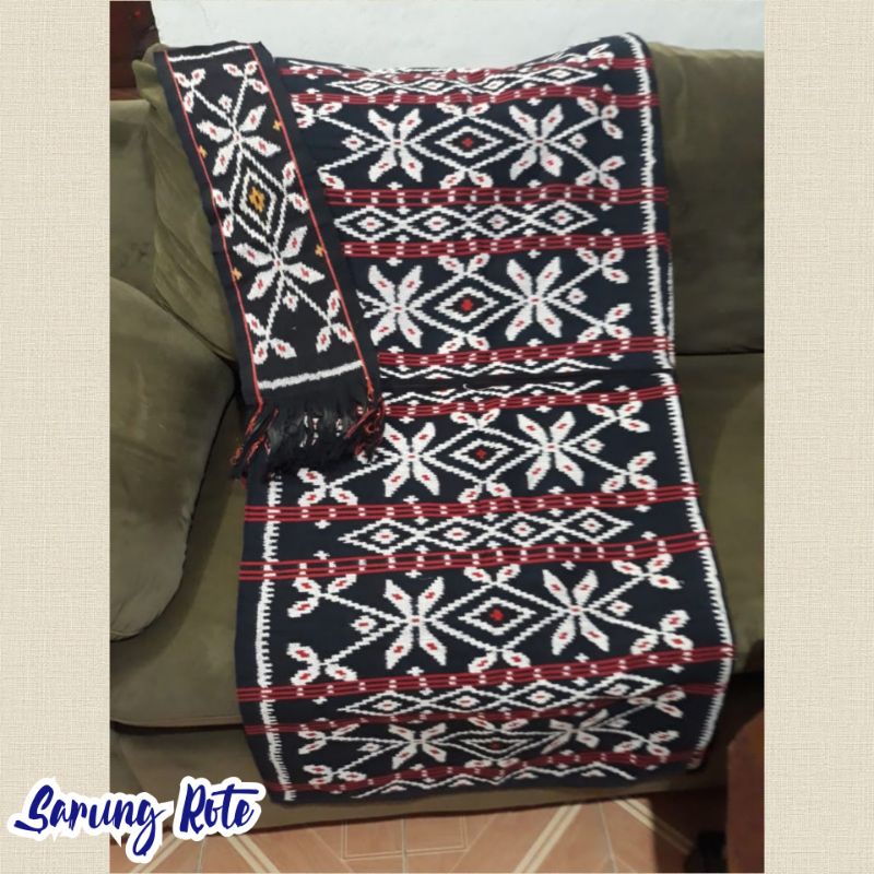 Tenun NTT Sarung Rote set Selendang