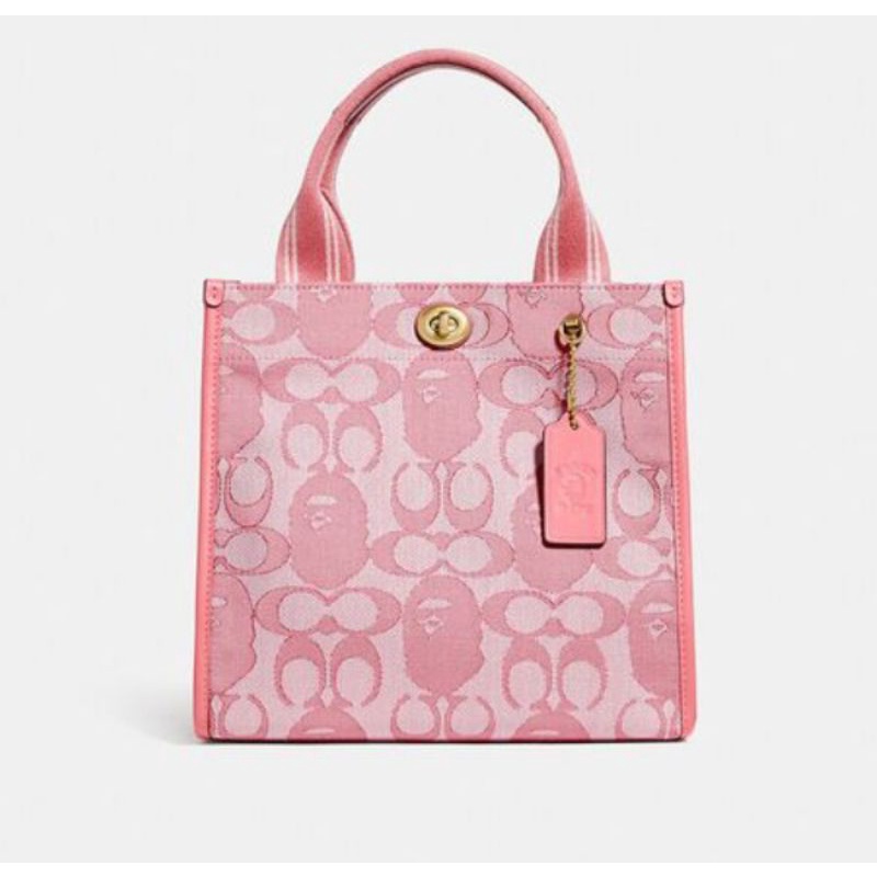 Coach Bape x Coach Tote 22 In Signature Jacquard (C4521)