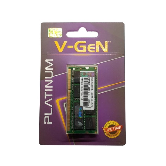 Ram Laptop Sodimm V-Gen Platinum DDR3L 2GB, 4GB, 8GB 10600/12800 Ram untuk Laptop / Notebook V GEN Genuine Garansi LifeTime Resmi VGen