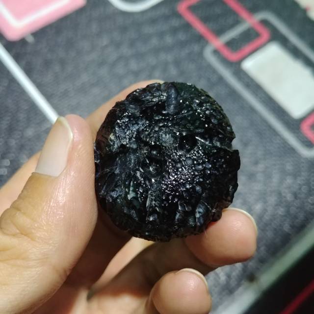 Rare Natural Meteorite Satam Moldavite Jumbo Asli Belitung