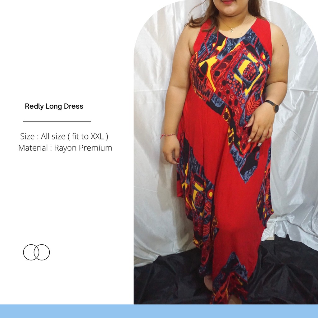 Big size long dress | Dress pantai big size