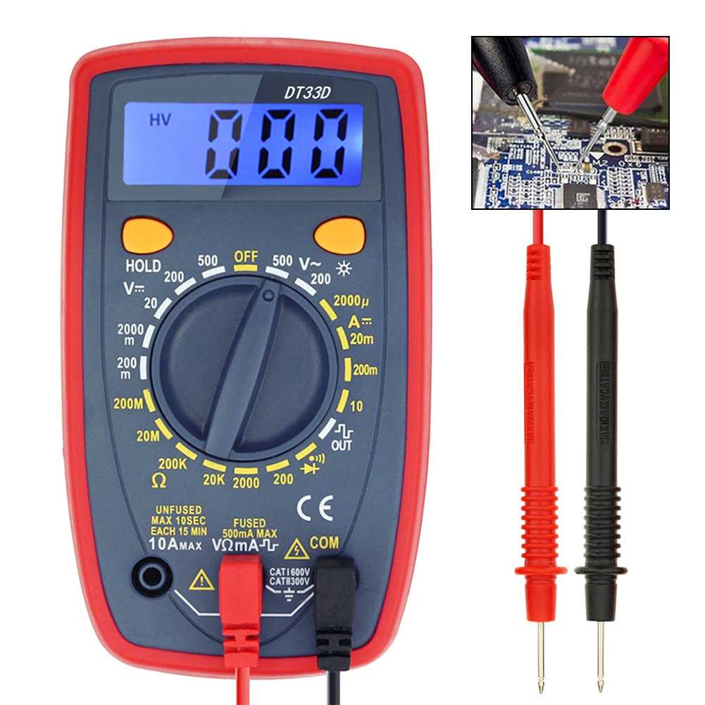 Pocket Size Digital Multimeter AC/DC Voltage Tester - DT33D