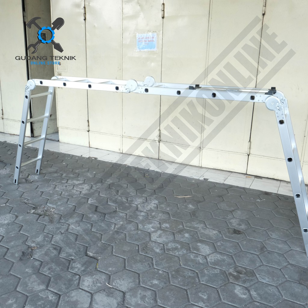 Tangga Lipat Multifungsi Aluminium Almunium 5,6M Mollar 4x5 Multipurpose Ladder