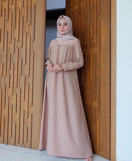 Kimmy Dress, DRESS MUSLIM, baju wanita, baju gamis, dress, gamis, Baju gamis, fashion wanita