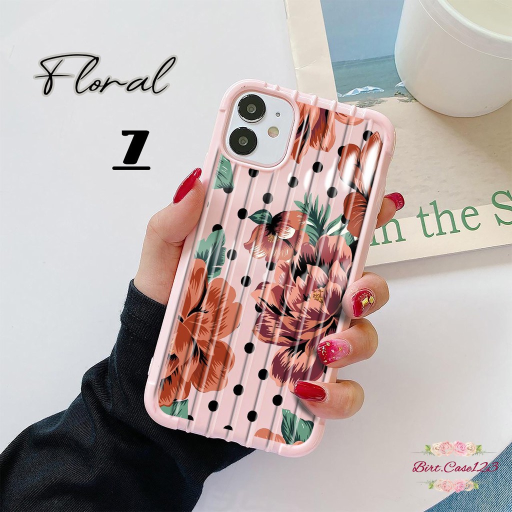 Softcase FLORAL Oppo A3s A1k A5 A9 2020 A7 F9 A5s A31 A52 A92 A37 A53 A83 F1s F11 Pro Reno 2 BC3376