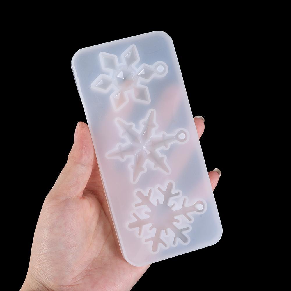 Preva Snowflake Resin Cetakan Membuat Perlengkapan Dekorasi Rumah Kerajinan Epoxy Resin Mold