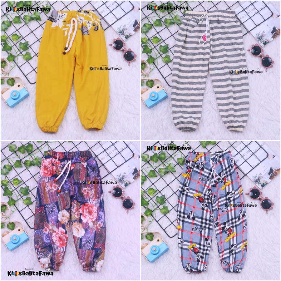 Jogger Motif Uk. 3-4 Tahun / Celana Panjang Balita Celana Motif Jogger Pants Celana Balita Murah