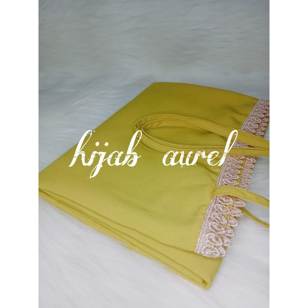 HIJAB/JILBAB/KHIMAR MARYAM RENDA JUMBO DIAMON-Lemon