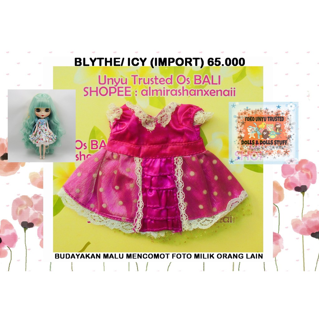 (B.A.J.U) Boneka Blythe / Blythe / Boneka Icy / Icy / Boneka Licca / Licca (IMPORT) - PINK A01