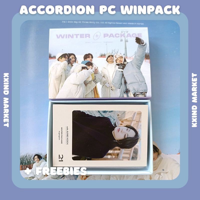 Accordion Photocard BTS Winter Package 2021 / winpack BTS / photocard BTS / PC BTS / album BTS