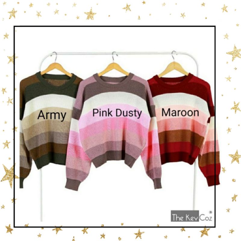 SWEATER RAJUT BLASTER / TRYTONE COMBINASI/ SWEATER RAJUT COMBINASI