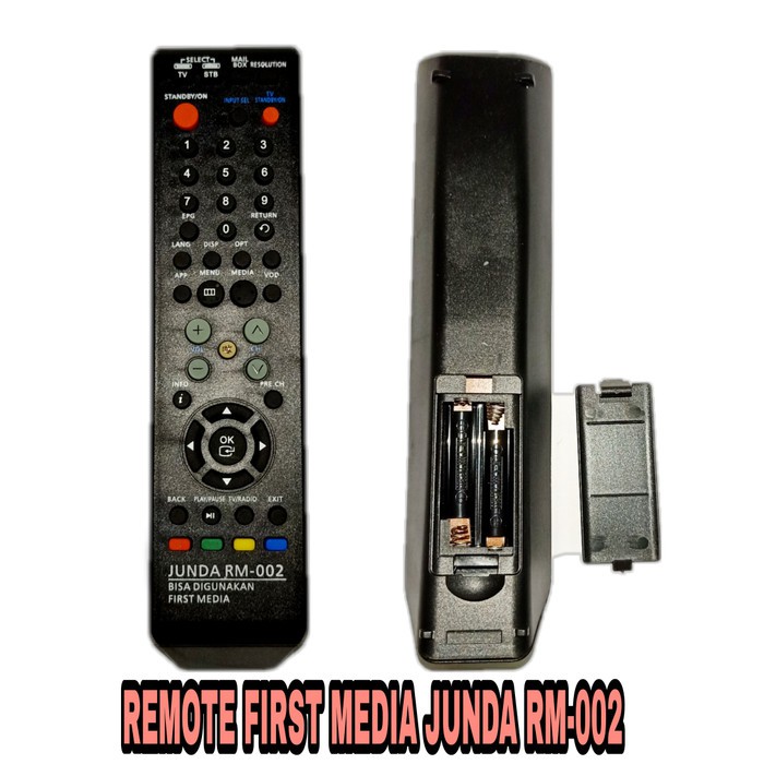 REMOTE RECEIVER PARABOLA FIRST MEDIA HD JUNDA RM002