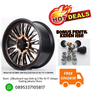  Velg  Mobil  pajero fortuner  ring  20 r20 type HSR Shopee 