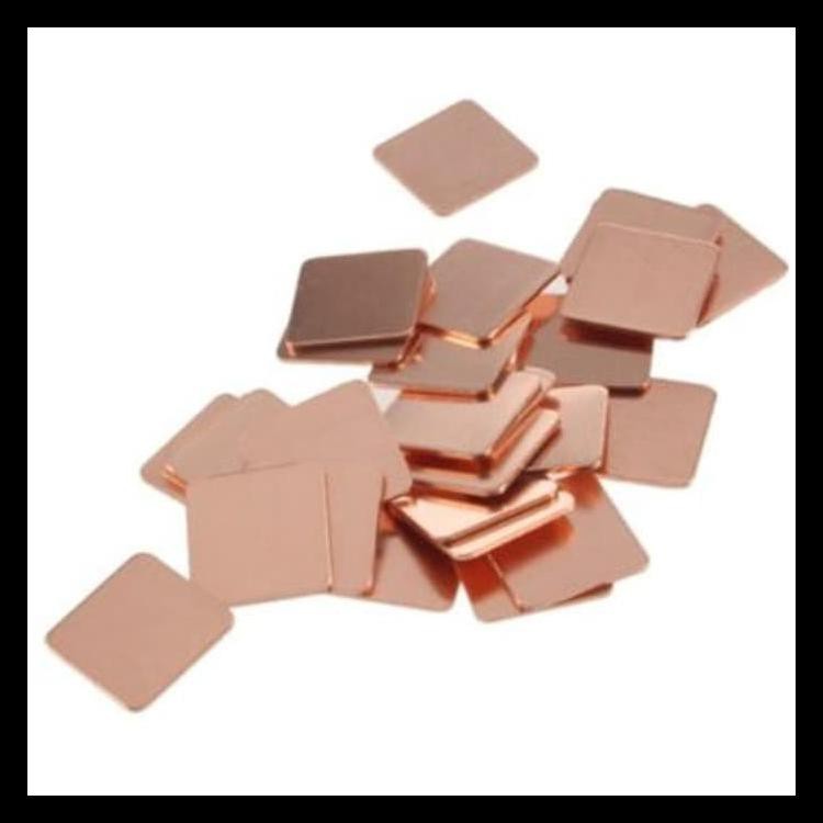 

PLAT TEMBAGA 20MM X 20MM X 0.5MM (THERMAL COPPER)