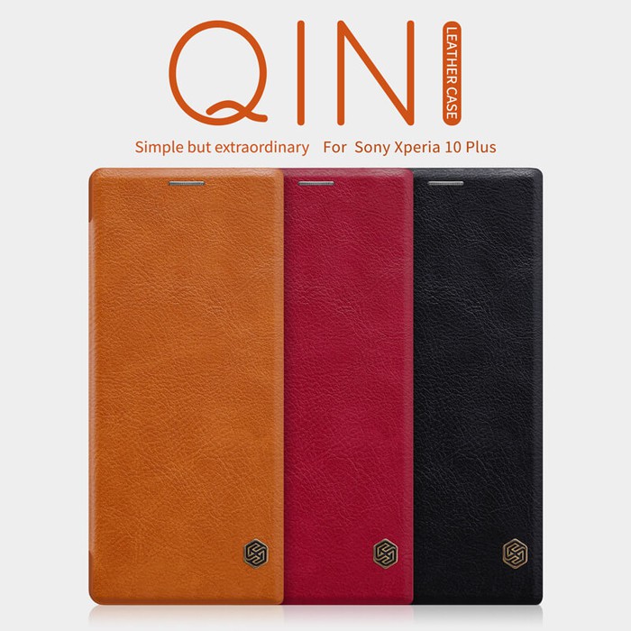 Flip Cover SONY Xperia 10 Plus Nillkin Qin Leather Flip Case Original