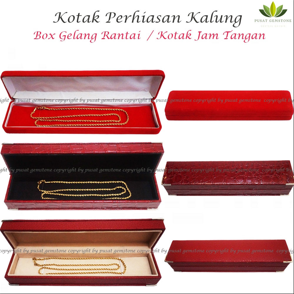 Kotak Perhiasan Kalung / Box Gelang Rantai / Kotak Jam Tangan