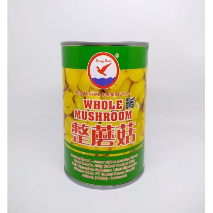 

jamur kancing kaleng 400 gr/whole mushroom 400 gr/herring brand