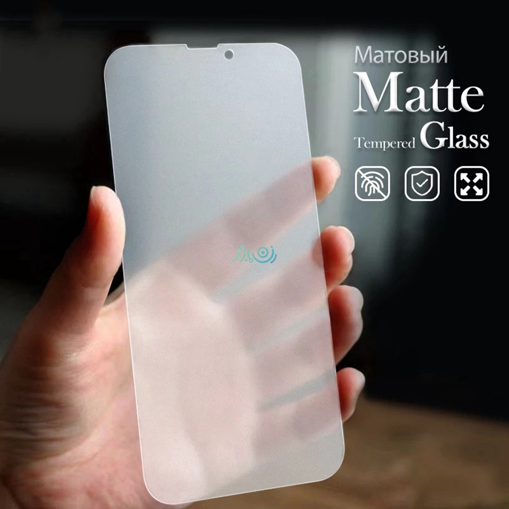 Pelindung Layar Tempered Glass Matte Frosted Anti Sidik Jari Untuk iPhone 14 13 12 11 Pro MAX mini X XS MAX XR SE 2022 6 7 8 plus