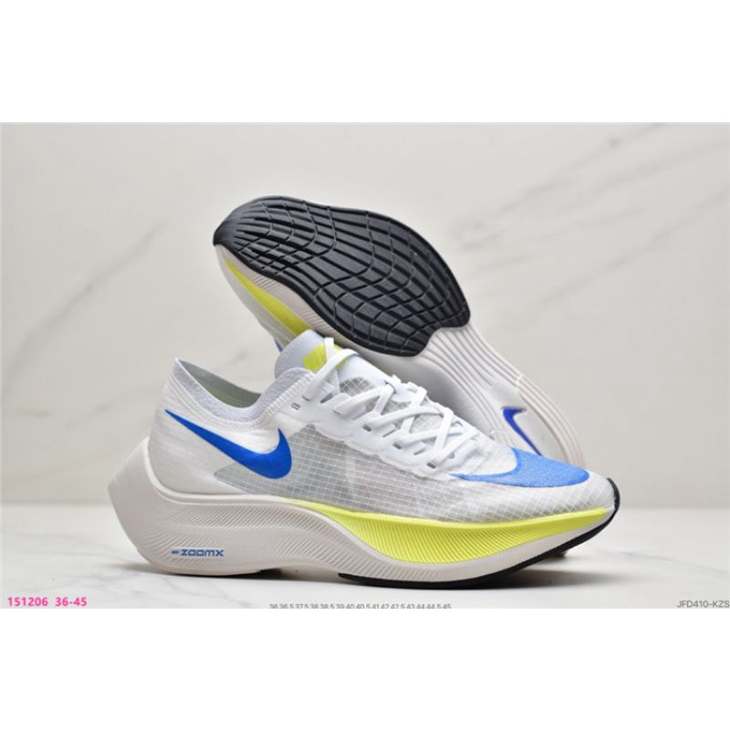 Sepatu Running Nike Zoom X Vaporfly Next % White Racer Blue Premium BNIB / Sepatu Olahraga Lari Unis