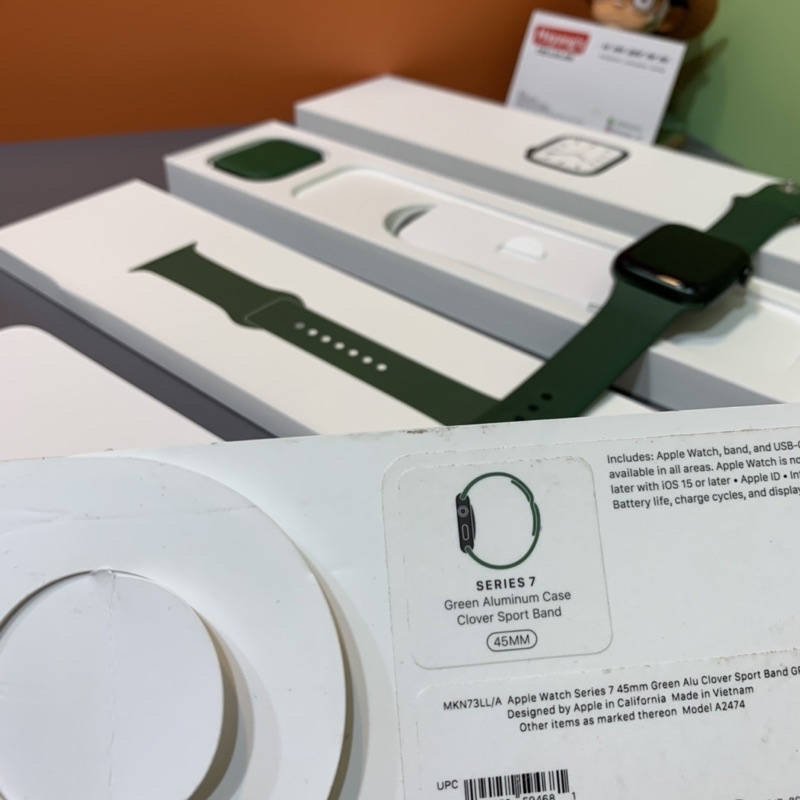 apple watch series 7 45mm second fullset original mulus, Like new