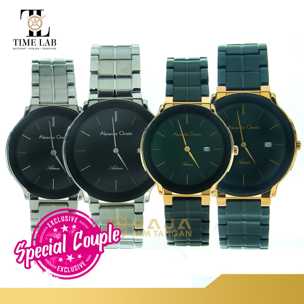 JAM TANGAN COUPLE ALEXANDRE CHRISTIE AC8615 ORIGINAL