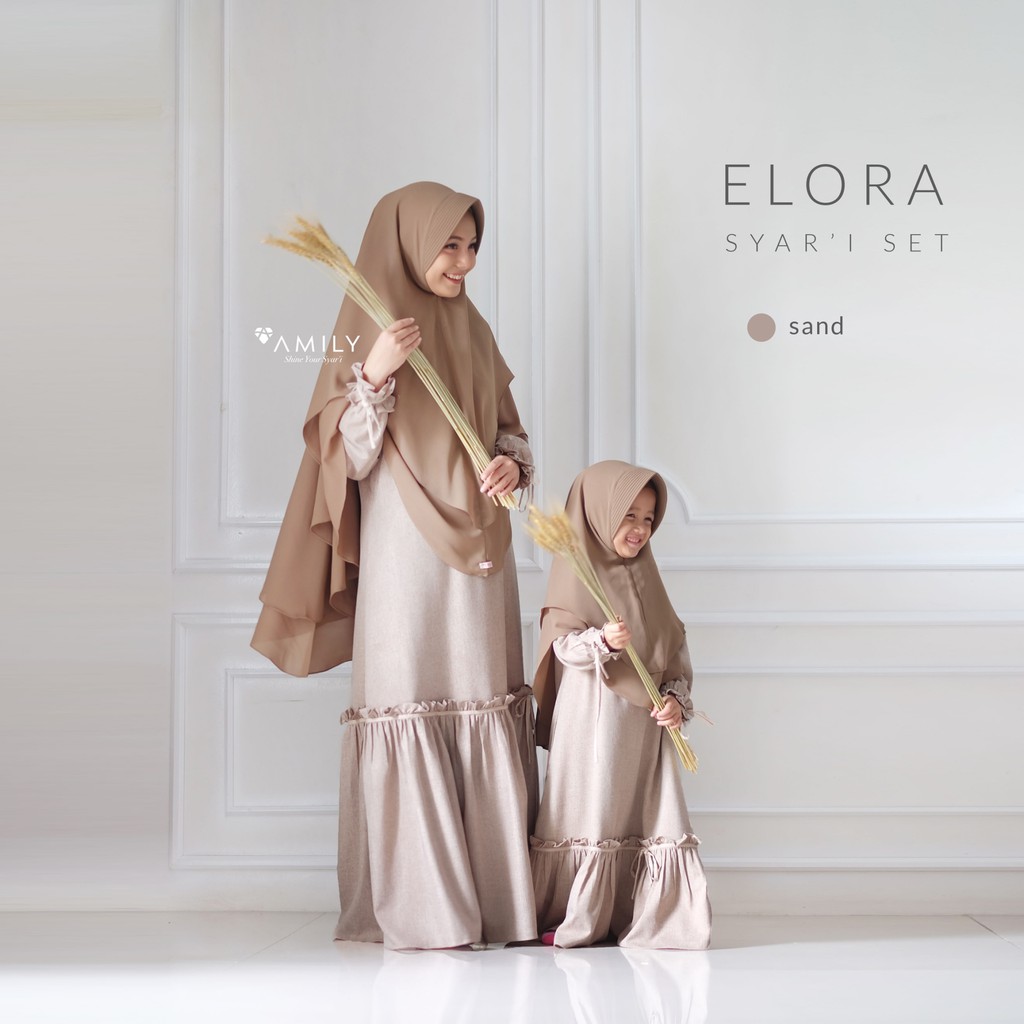 AMILY ELORA DRESS SET KHIMAR
