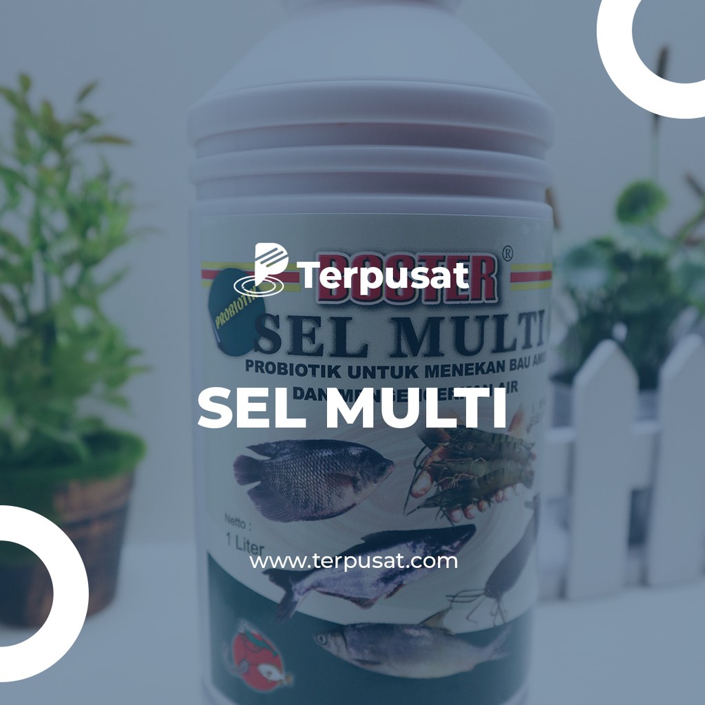Image of Boster Sel Multi 1 Liter Obat ikan Probiotik Mencegah Bau Amis #2