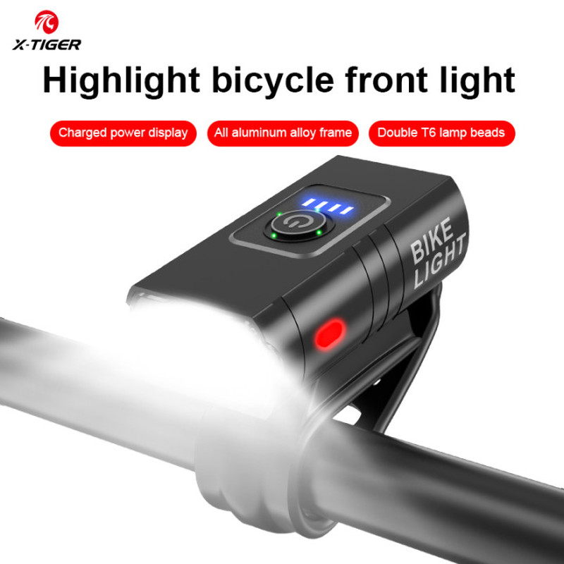 

X-TIGER Bersepeda Sepeda Lampu Depan Lampu LED USB Isi Ulang