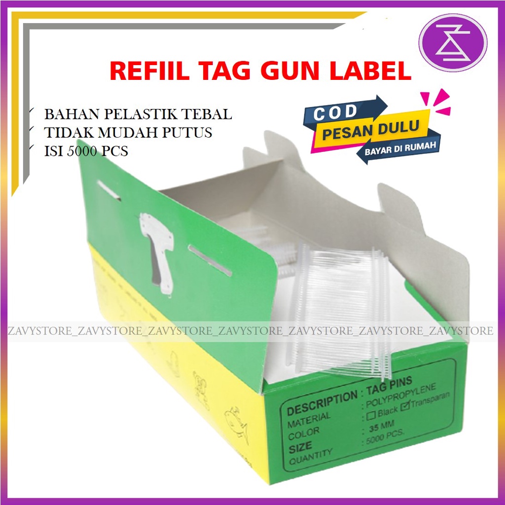 

Top Pin Isi Ulang Reffil Tag Gun Alat Pemasang Label Merek Produk Baju Kaos Kaki Makanan Murah