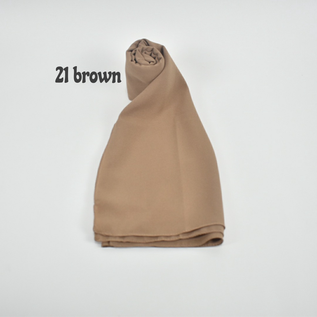 PASHMINA DIAMOND ITALIANO / PASHMINA DAIMOND / PASHMINA POLOS / PASHMINA PANJANG-21 brown