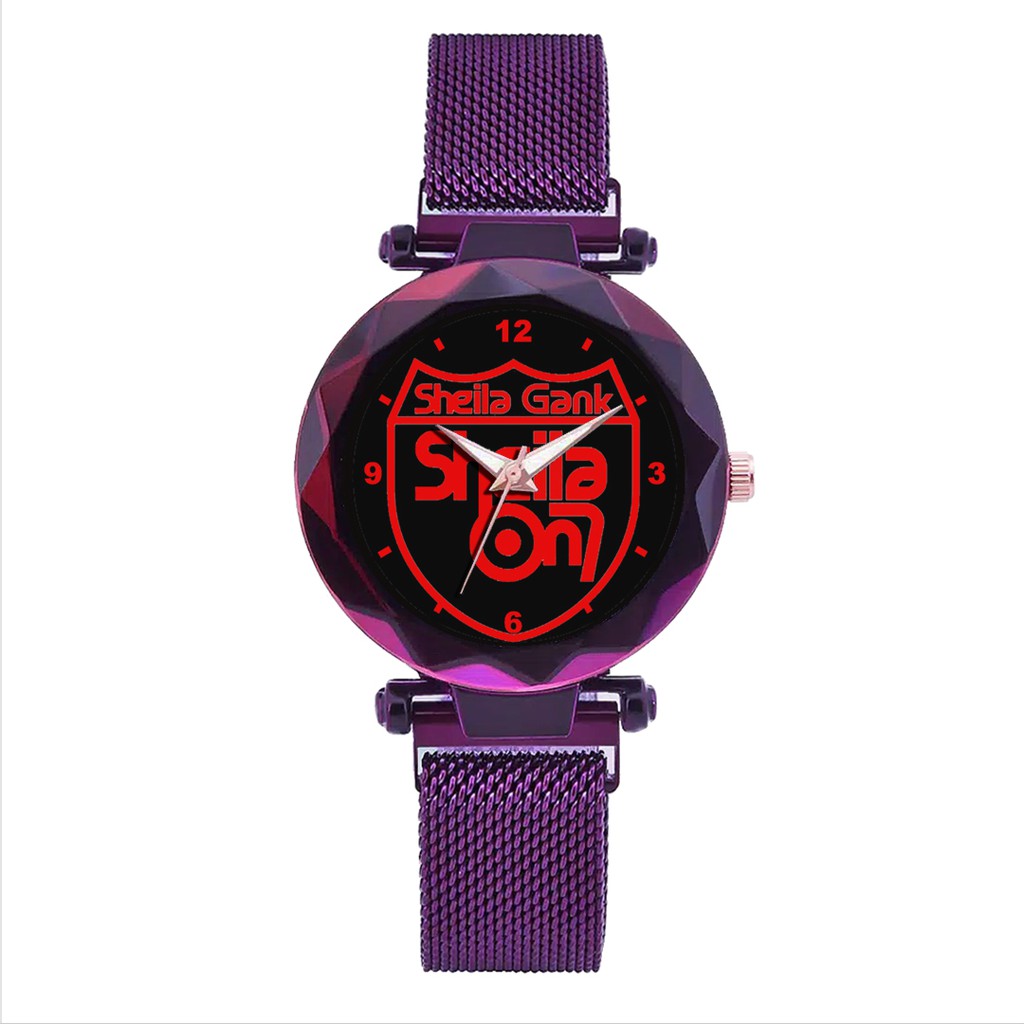 Jam Tangan Wanita Custom - SHEILA ON 7 MOTIF 1 Free Box &amp; Batre Cadangan