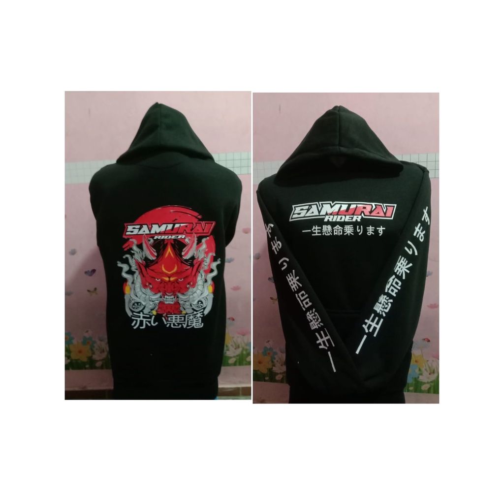 JAKET SWITER HOODIE OBLONG SABLON PRIA WANITA L XL