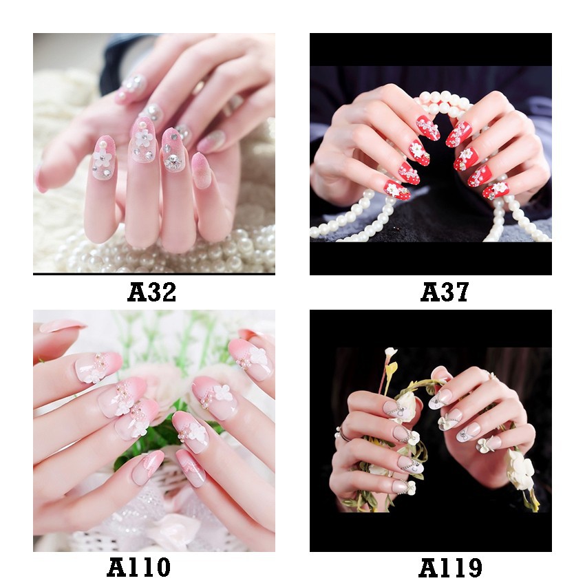BESTSELLER (Flash Sale) JBS Nails  Kuku Palsu  3D Nikah Wedding False Fake Nail Nails Nailart