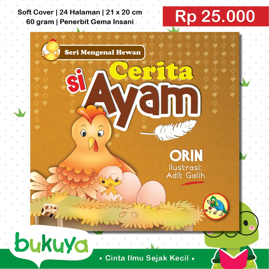 Buku Anak Seri Mengenal Hewan Cerita Si Ayam Shopee Indonesia