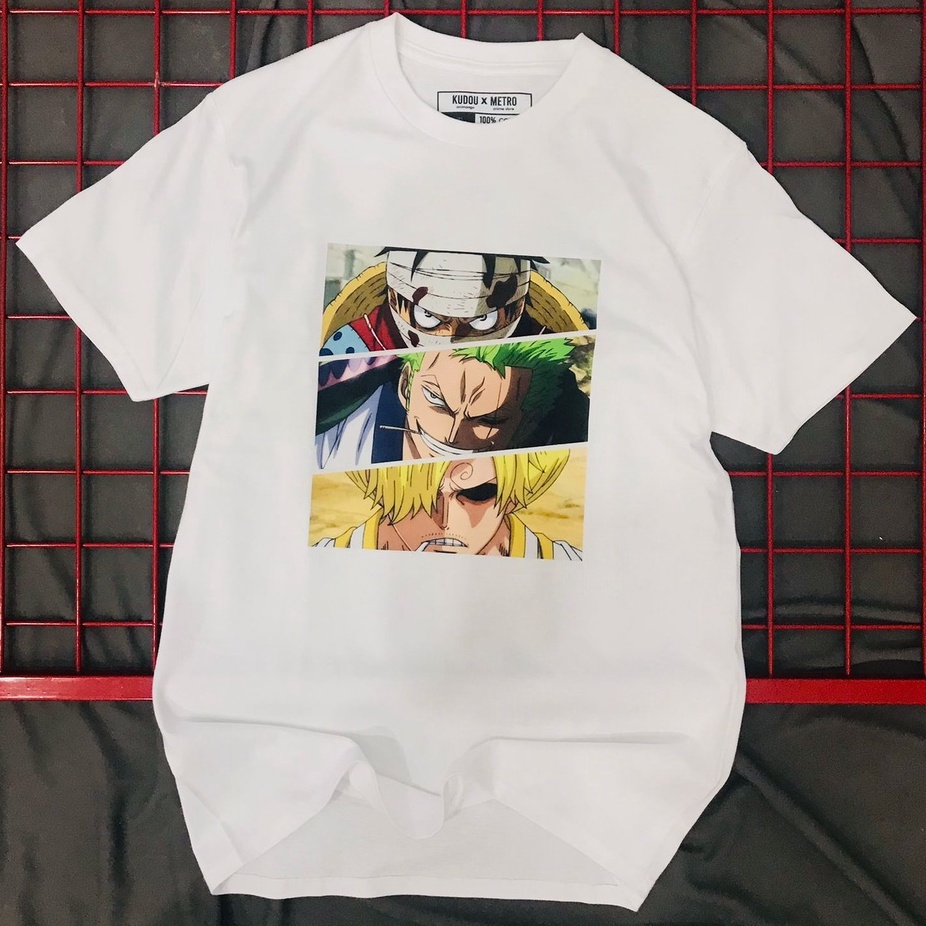 Tshirt Luffy, Zoro, Sanji Eyes Anime Manga One Piece Premium Unisex