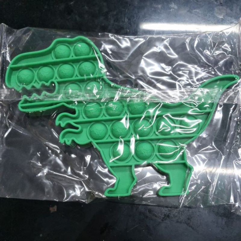 POP IT FIDGET TOY / POP IT PREMIUM ADA EMBOSSNYA / POP IT MURAH / POP IT FIDGET TOYS-dino ijo